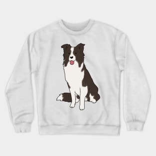 border collie dog Crewneck Sweatshirt